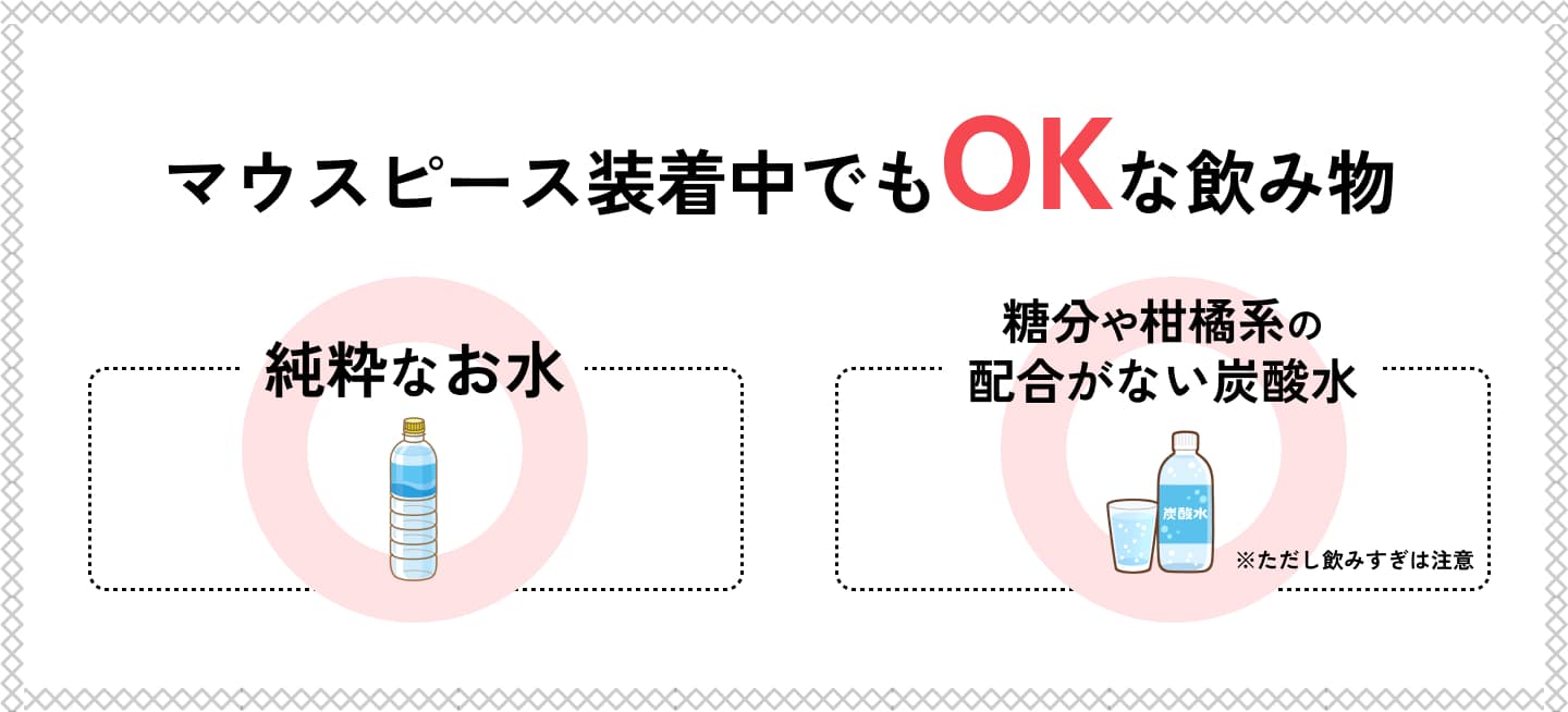 マウスピース矯正で装着中でもOKな飲み物