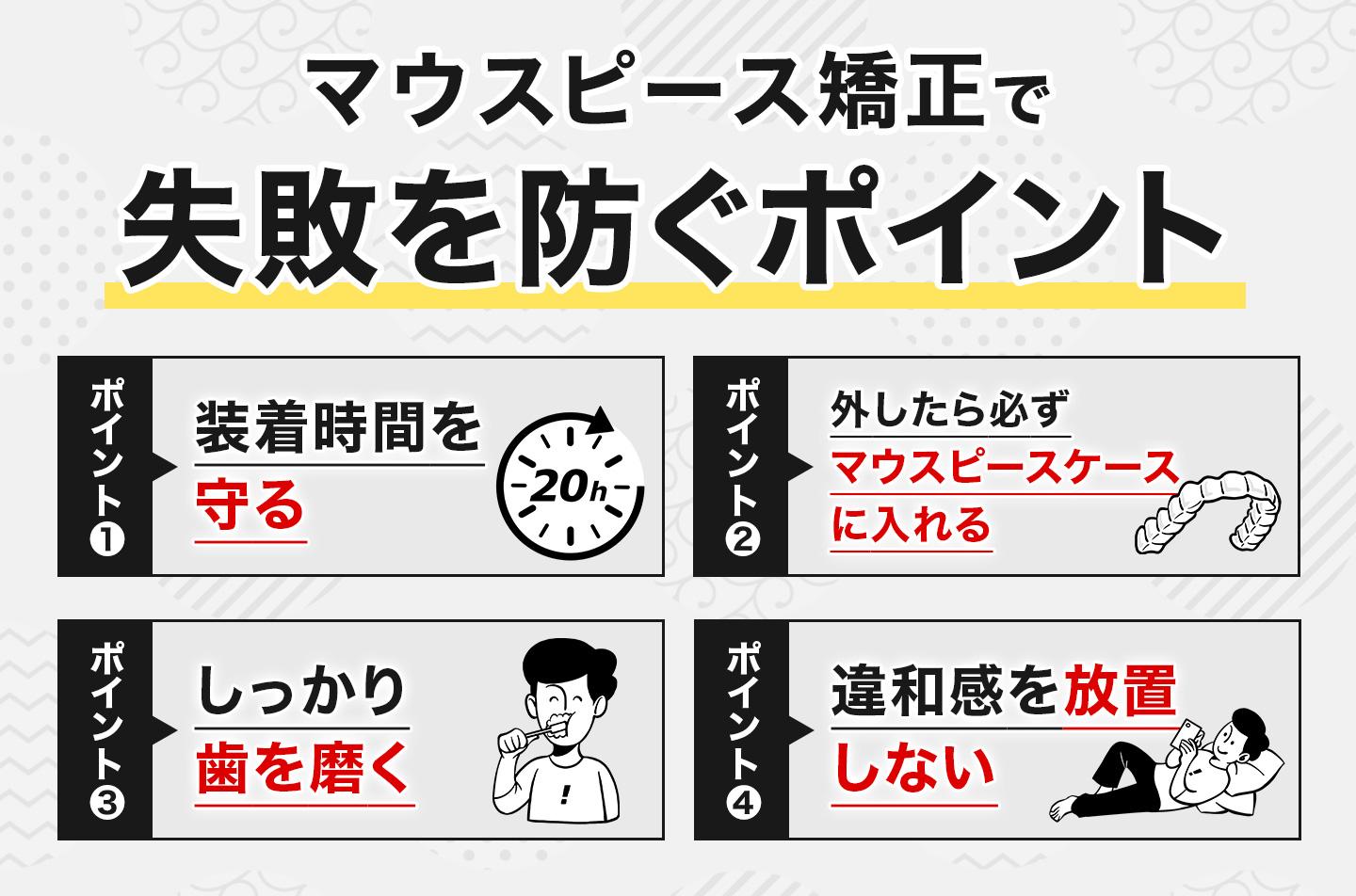 マウスピース矯正で失敗しないためのポイント